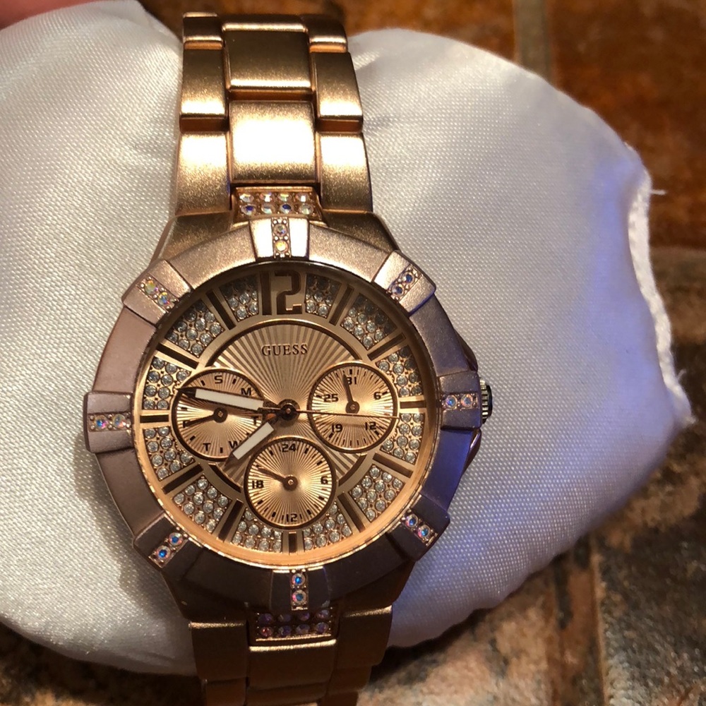 Rose Gold Guess Watch